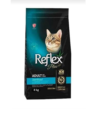 Reflex Plus Adult Cat Sterilized Salmon Sterilized Adult Cat Food with Salmon 8 kg (Shadow Hunting)