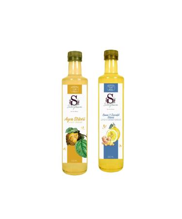 S heylaana Natural Quince Vinegar 500 Ml - Natural Lemon & Ginger Vinegar 500 Ml