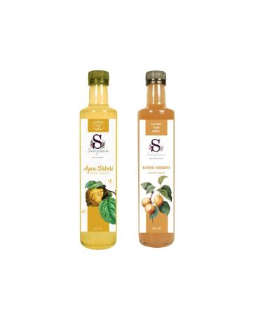 S heylaana Natural Quince Vinegar 500 Ml - Natural Apricot Vinegar 500 Ml