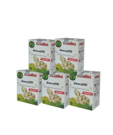 Nursima Ginger Herbal Tea Set 5 Pieces X 40 Pieces