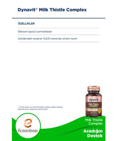 Dynavit Milk Thistle Complex 60 Capsules - Buy Online on GoSupps.com
