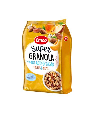 Emco Super Fruit & Nuts No Sugar Added Granola 375 Gr