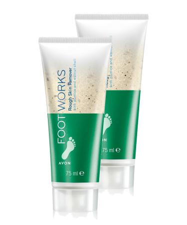Avon Foot Works Rough Hard Skin Purifying Foot Peeling 75 Ml. Set of Two