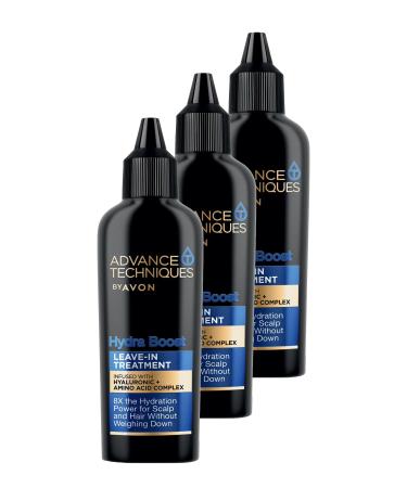 Avon Advance Techniques Hydra Boost Moisturizing Leave-In Hair Care Cream 50 Ml. Triple Set