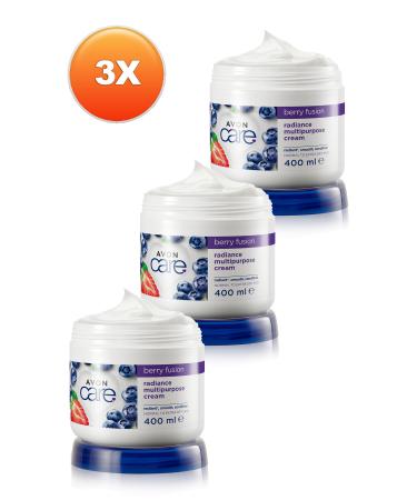 Avon Care Blueberry and Strawberry Extract Hand Face and Body Cream - 400ml Triple Set - Buy Online on GoSupps.com