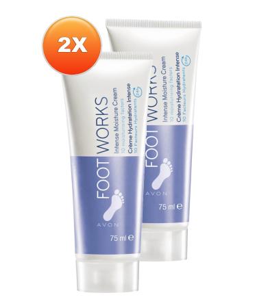 Avon Foot Works Intensive Moisturizing Foot Cream 75 Ml. Set of Two - Buy Online on GoSupps.com