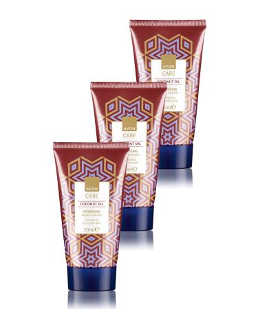 Avon Care Moisturizing Hand Cream with Coconut Oil 30 Ml. Set of Three