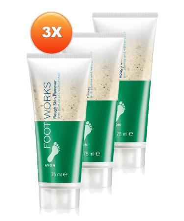 Avon Foot Works Rough Hard Skin Purifying Foot Peeling 75 Ml. Set of Three - Buy Online on GoSupps.com