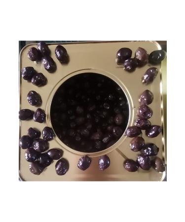 ELLEK OLIVE OLIVE OILS 2 Kg. Large Black Olives 100% Natural (260-290 CALIBER)