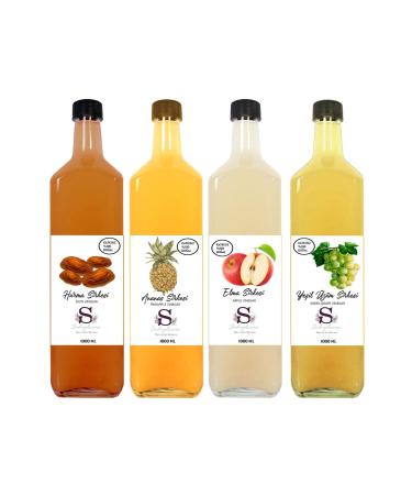 S heylaana Natural Date Pineapple Apple and Green Grape Vinegar 1000 Ml