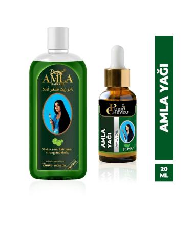 Dabur Amla Hair Care Oil 200 Ml + Amla Pure No Additive 20 Ml Deep Oil
