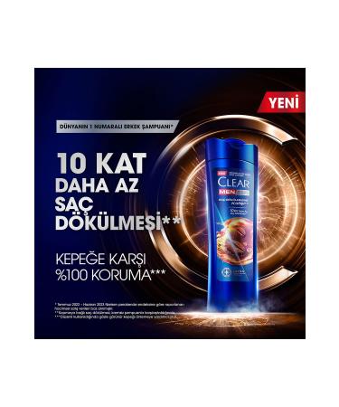 Clear Men Anti-Dandruff Shampoo Against Hair Loss 350 ml X3 - Buy Online on GoSupps.com