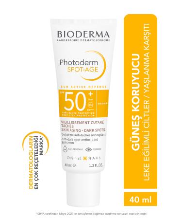 Bioderma SPOT AGE SPF50+ ANTI-STAIN ANTI-WRINKLE HIGH PROTECTION SUN CREAM 40 ML PRVNTVE15