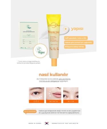 Grace Day Brightening Niacinamide and Vitamin Complex Vegan Eye Cream Vitamin Tree Eye Cream - Buy Online on GoSupps.com