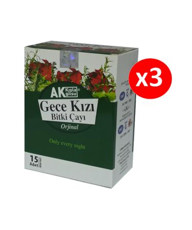 Nursima Akk la Night Girl Herbal Tea 15 Filter Bags (3 x 15 Filter Bags)