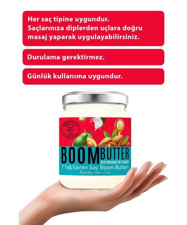 BOOM BUTTER Hair Care Oil 190 ml - Buy Online on GoSupps.com