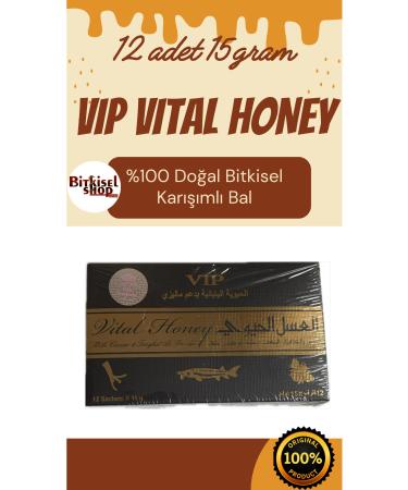 Vip Bitkisekshoptr VIP VITAL HONEY 12pcs 15gr