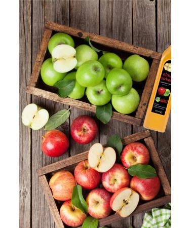 Hanzade Herbal Apple Cider Vinegar 500 ml No Additives Apple Cider Vinegar (ES-12001) - Buy Online on GoSupps.com