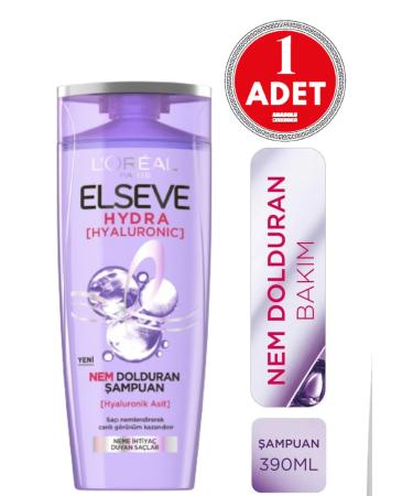 Elseve L'Or al Paris Elseve Hydra Hyaluronic Moisture Filling Shampoo 390 ml 1 Piece