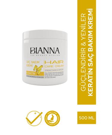 Bianna Hair Care Cream Keratin Strengthening and Renewing Hair Care Cream - 500 ml