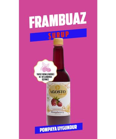 AGOSTO 750 Ml Raspberry Flavored Syrup