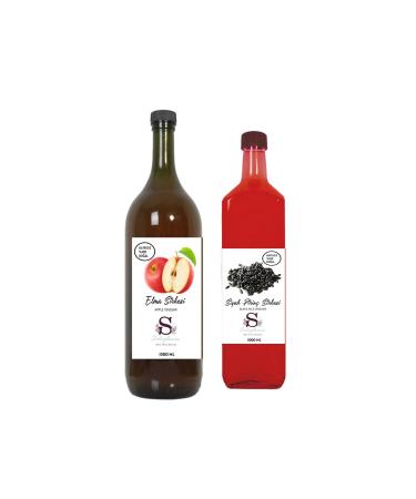 Suheylaana Natural Apple Cider Vinegar 1500 Ml And Natural Black Rice Vinegar 1000 Ml
