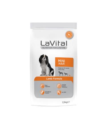 La Vital lavital mini adult lamb 1.5kg adult small breed dog food lamb formula