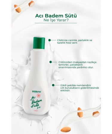 Bebak Bitter Almond Milk 120 ml - Buy Online on GoSupps.com