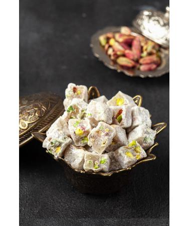 H srevzade Double Roasted Pistachio Turkish Delight 375 gr