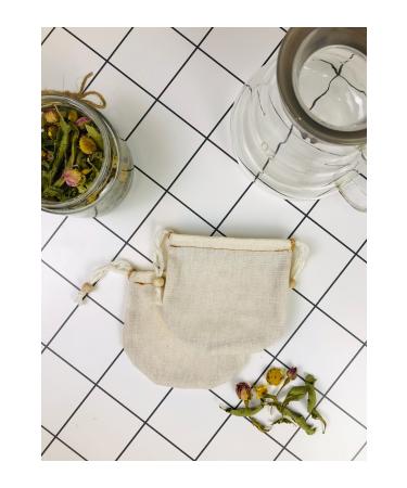 YOFU Fabric Teapot Tea Bag (5PCS) Washable Bag Tea Coffee Filter Organic (5PCS)