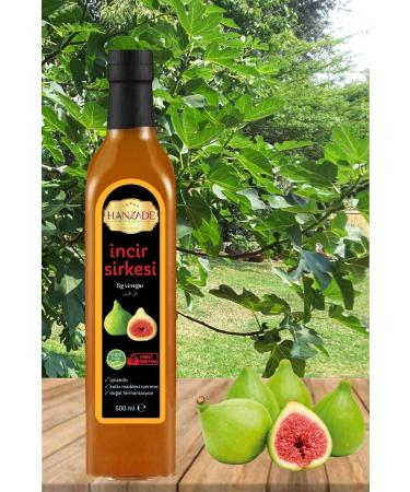 Hanzade Herbal Fig Vinegar 500 ml Natural Fermented Pure Drinkable Glass Bottle Fig Vinegar (IR-154210) - Buy Online on GoSupps.com