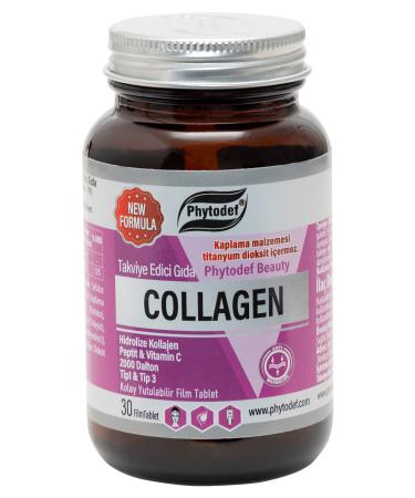 Phytodef Collagen + Vitamin C - 30 Tablets & Biotin 5000 Mcg - 60 Tablets - Buy Online on GoSupps.com