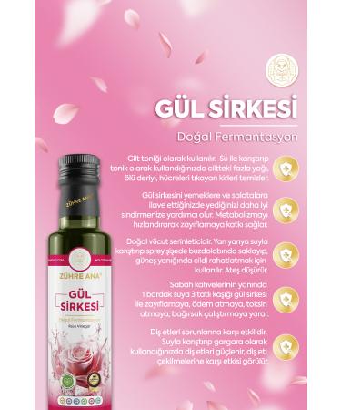 Mother Z hre Rose Vinegar Natural Fermentation Rose Vinegar 500 Ml - Buy Online on GoSupps.com