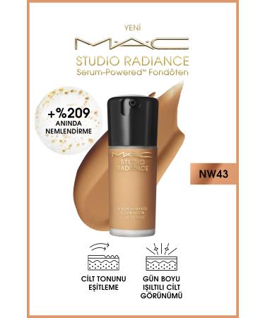 Mac Foundation-NW43 - Studio Radiance Serum-Powered 30 ml