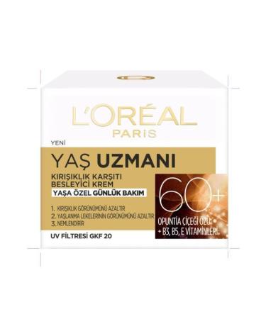 L'Oreal Paris L'OR AL PARIS AGE EXPERT 60+ ANTI-WRINKLE NOURISHING CREAM MOISTURIZER GKURN798 - Buy Online on GoSupps.com