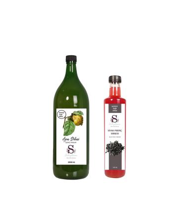 S heylaana Natural Quince Vinegar 2000 Ml - Natural Black Rice Vinegar 500 Ml