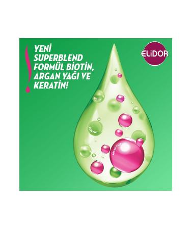 Elidor Superblend Serum Hair Care Cream Healthy Growing Hair Biotin Argan Oil & Keratin 350 Ml - Buy Online on GoSupps.com