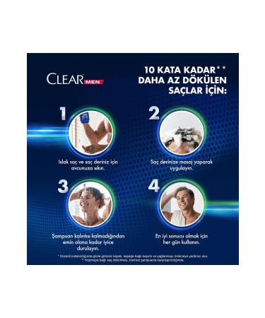 Clear Men Anti-Dandruff Shampoo Against Hair Loss Coffee Bean Extract 350 Ml X 2 Pieces - Buy Online on GoSupps.com