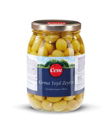 Cem Green Olive Cracked 1000 gr Glass 121-140 Caliber