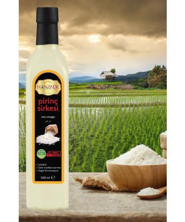 Hanzade Herbal Rice Vinegar 500 ml Natural Fermented Drinkable Additive-Free Glass Bottle Rice Vinegar (PE-325490) - Buy Online on GoSupps.com