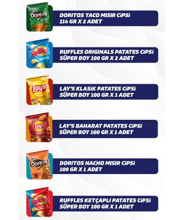 PepsiCo Classic Mix Chips Pack (DORITOS RUFFLES LAY'S) - Buy Online on GoSupps.com