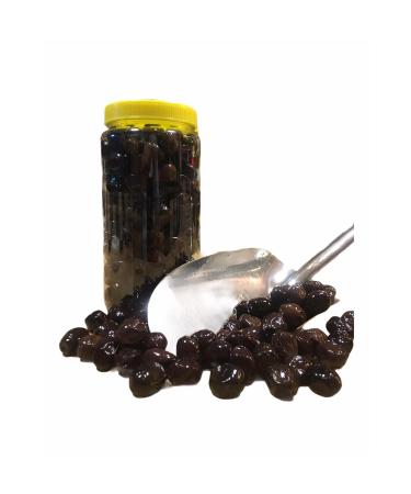 Ozgur 290-320 JUMBO BLACK OLIVES LESS SALTY 10 KILO