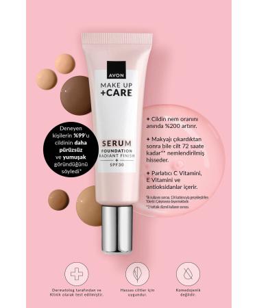 Avon MAKE UP + CARE 3 in 1 Serum Foundation - Buy Online on GoSupps.com
