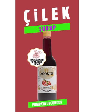 AGOSTO 750 ml Strawberry Flavored Syrup