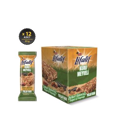 Eti Lifalif Dried Fruit Oatmeal Bar 35 g x 12 Pieces - Buy Online on GoSupps.com