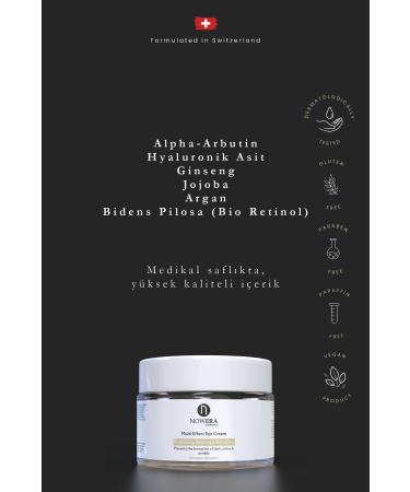 N Nowera Cosmetics Under Eye Cream Anti-Dark Circles Anti-Bags Moisturizing Brightening Anti-Aging Anti-Wrinkle Cream - Buy Online on GoSupps.com