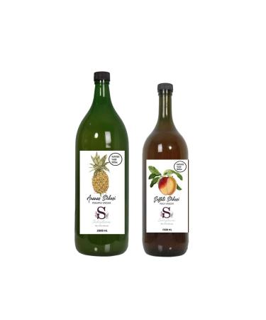 Suheylaana Natural Pineapple Vinegar 2000 Ml - Natural Peach Vinegar 1500 Ml