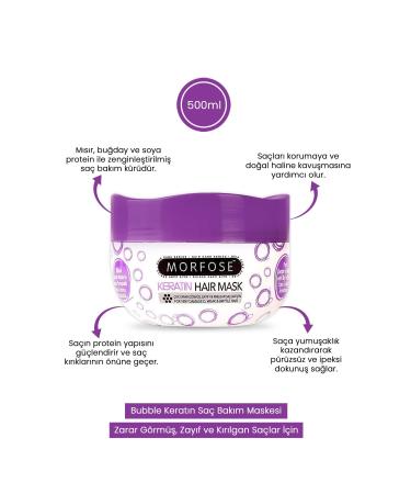 Morfose Hair Mask with Keratin for Damaged Hair 500 Ml 8680678831117 - Buy Online on GoSupps.com