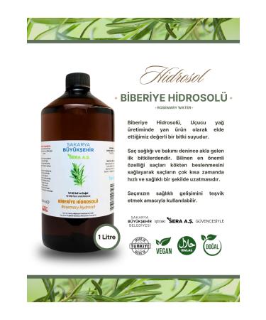 SBB SERA Rosemary Water Hydrosol 1 L (hydrosol/hydrolate)