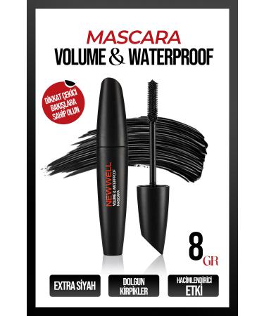 New Well Waterproof Black Mascara - Volume & Waterproof Extra Length 8680923320892